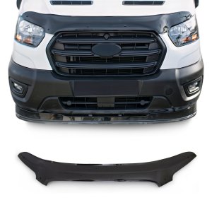 Ford Transit Hood Deflector - Omac - Acrylic - Black - 2015-2019